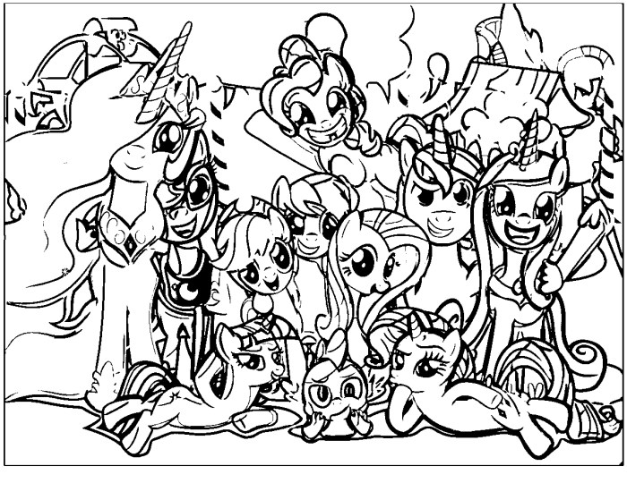 Pony coloring little pages color printable print games equestria girl family ponies full characters size book getcolorings cartoon easter getdrawings