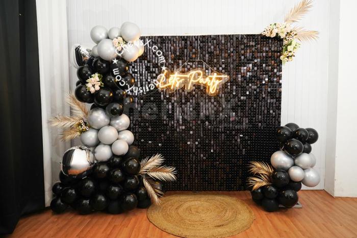 All black party decoration ideas