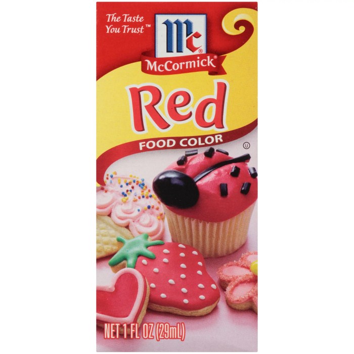 Mccormick food coloring color chart