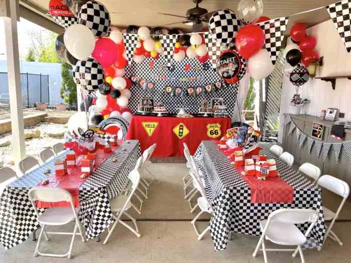 Car theme birthday decoration ideas