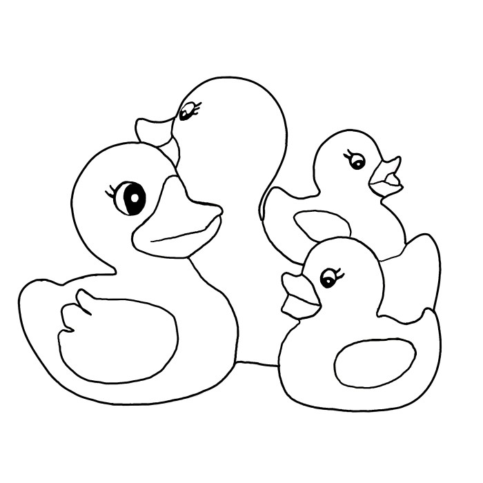 Coloring duck baby pages popular