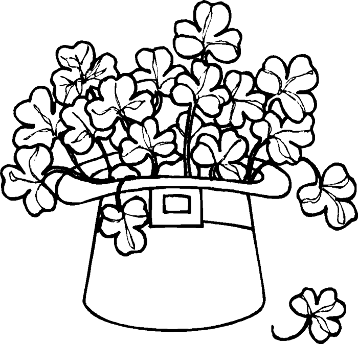 St patrick day coloring pages