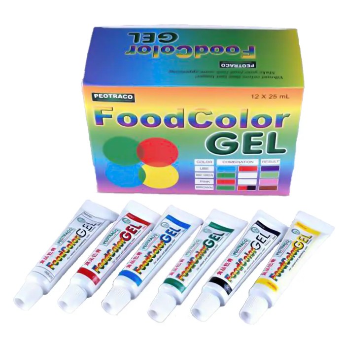 Gel food coloring white