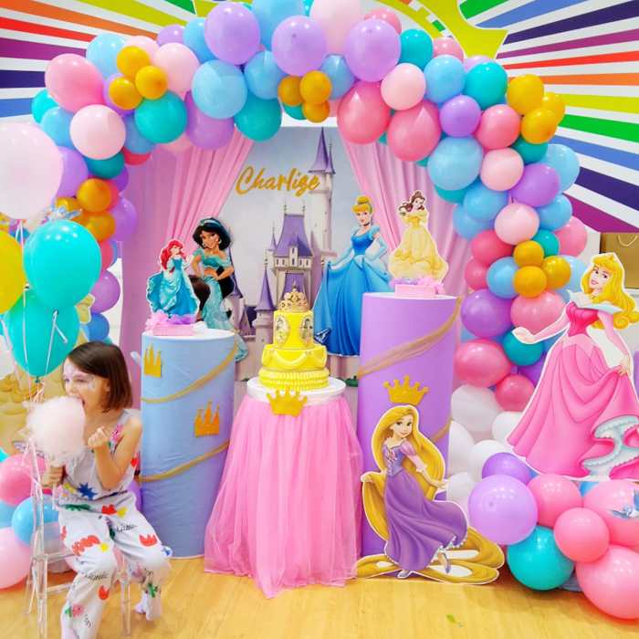 Princess theme birthday decoration