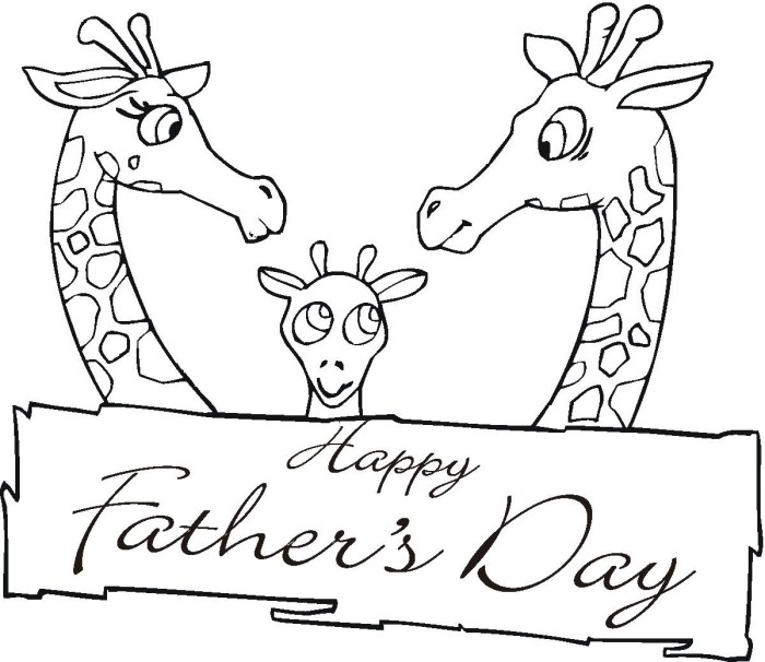 Fathers day coloring page