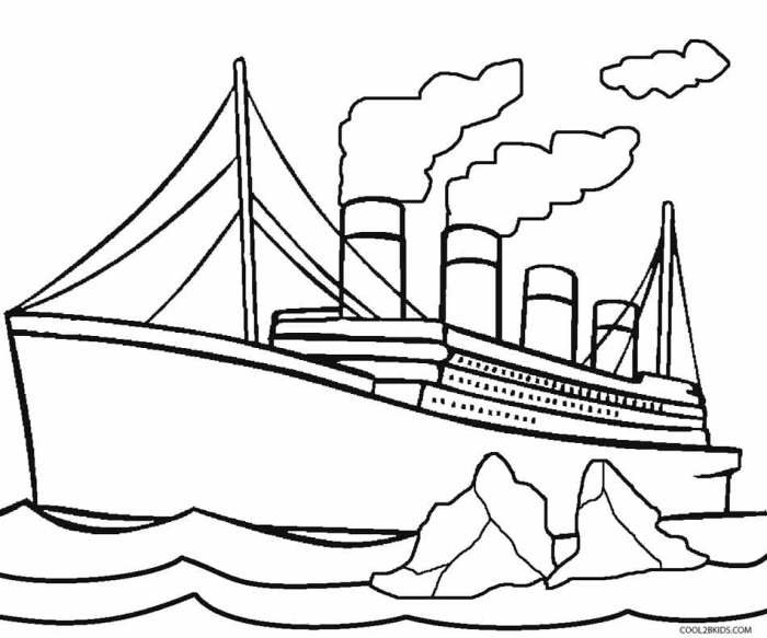 Coloring pages titanic