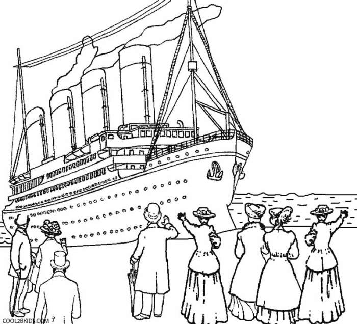 Coloring pages titanic