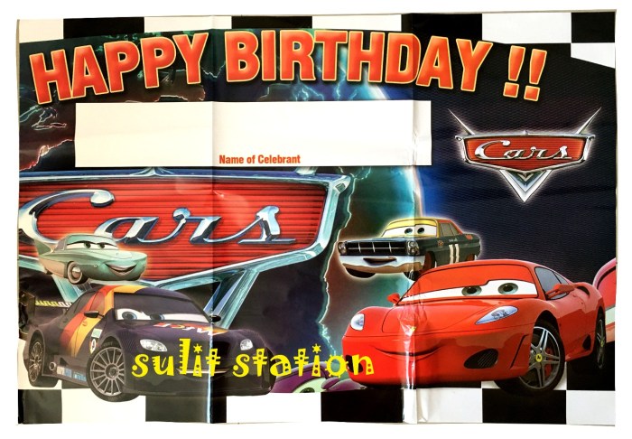 Lightning mcqueen birthday decoration