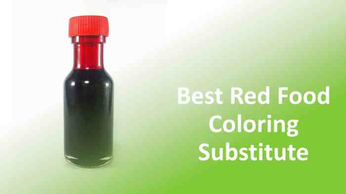 Alternative red food coloring