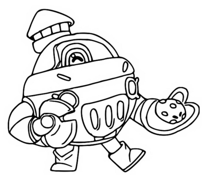 Mondaymandala brawl stars coloring page