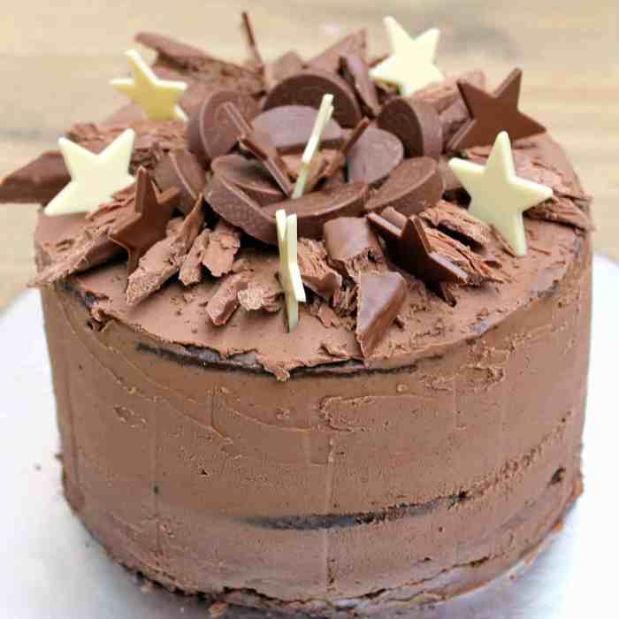 Chocolate cake birthday decoration ideas