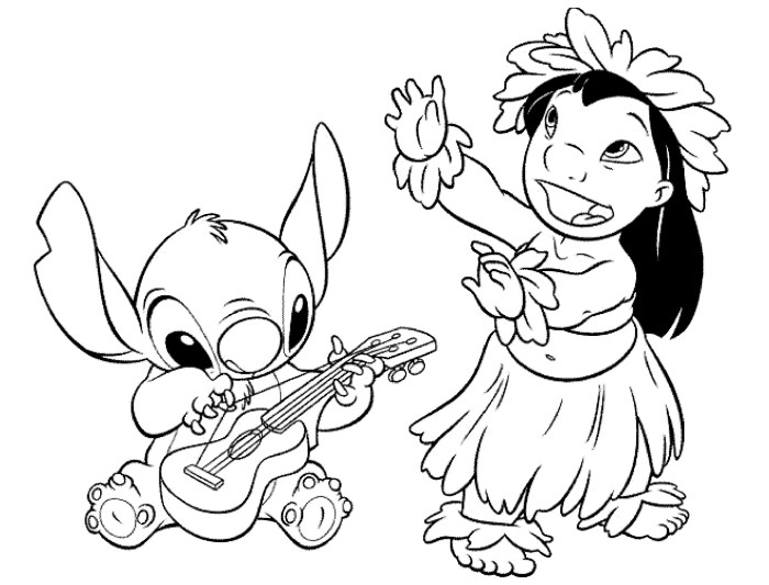 Lilo coloring page