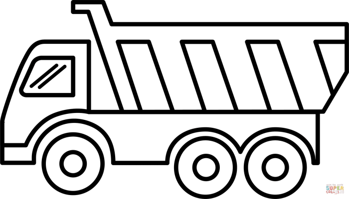 Coloring truck pages