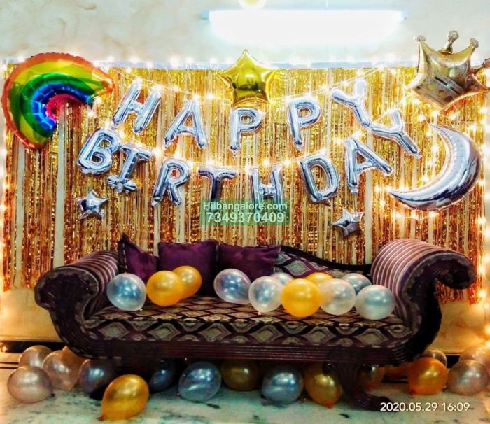 Decoration list for birthday party