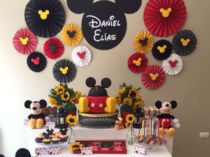 Mickey mouse birthday theme decoration