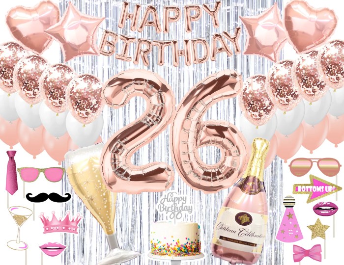 26 birthday decoration ideas