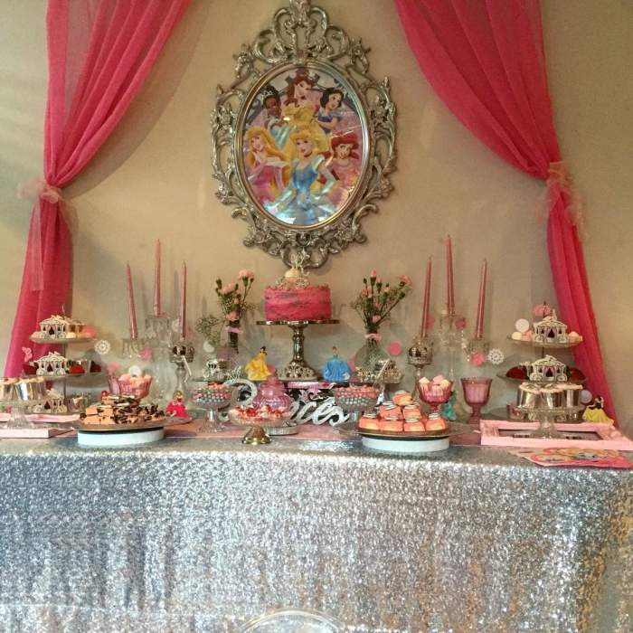 Princess theme birthday decoration