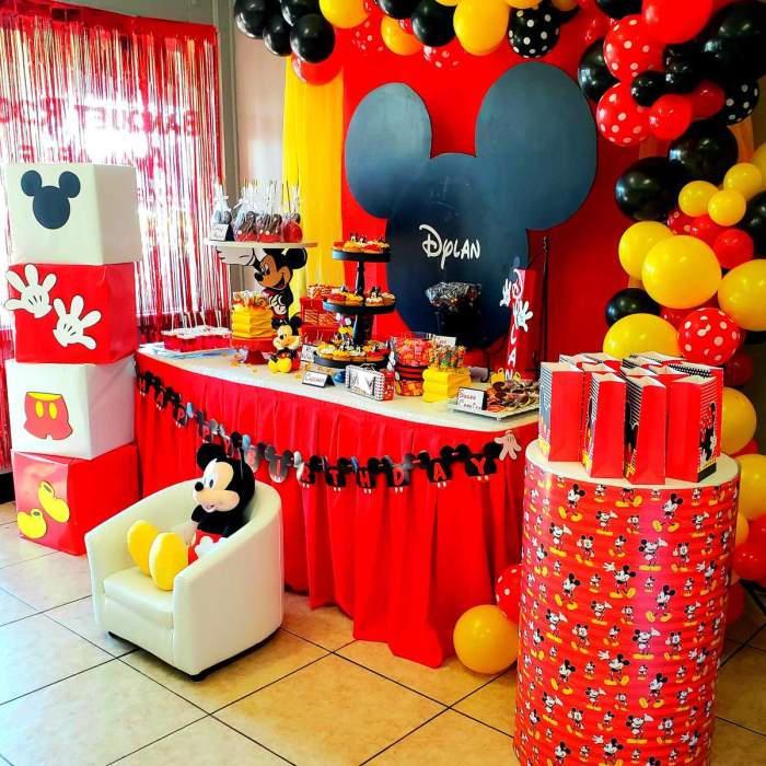 Mickey mouse birthday theme decoration