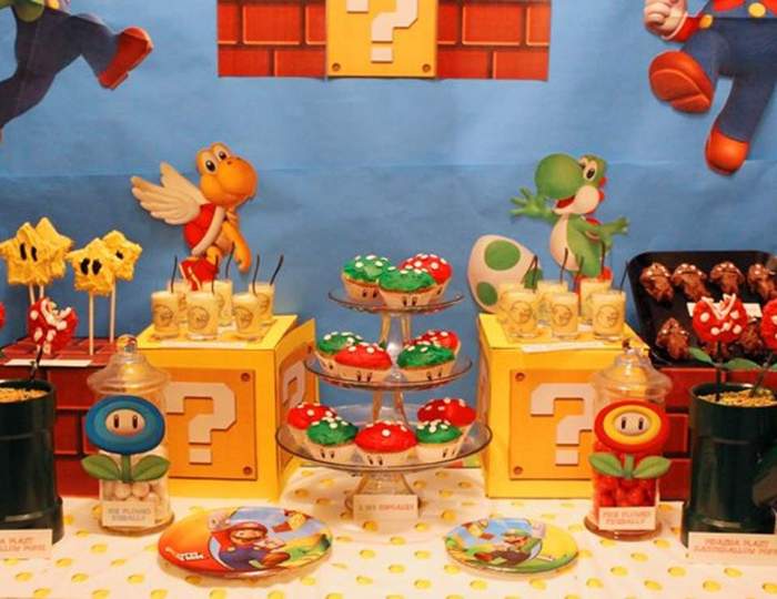 Decoration super mario birthday party ideas