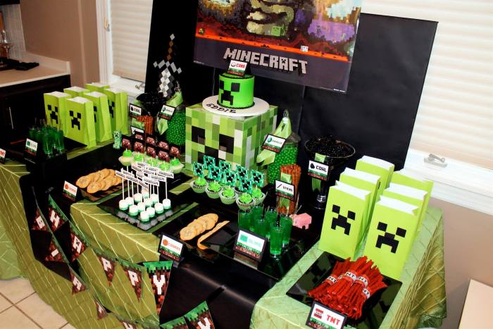 Minecraft party decoration ideas