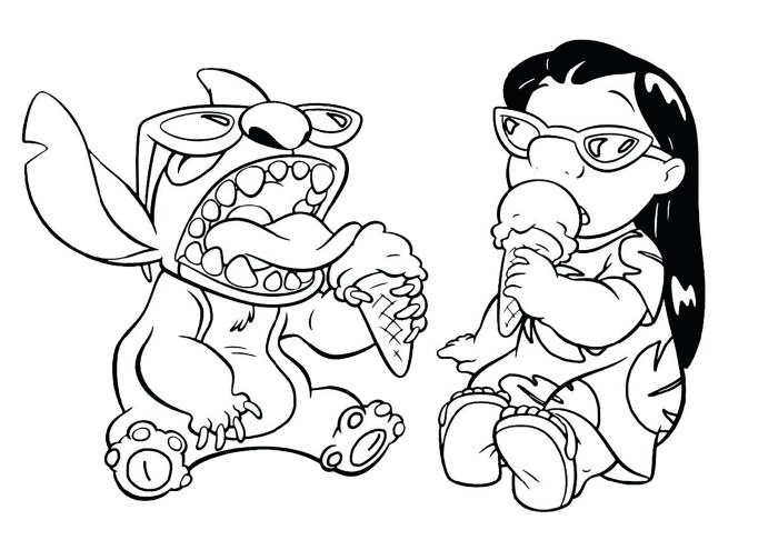 Lilo coloring page