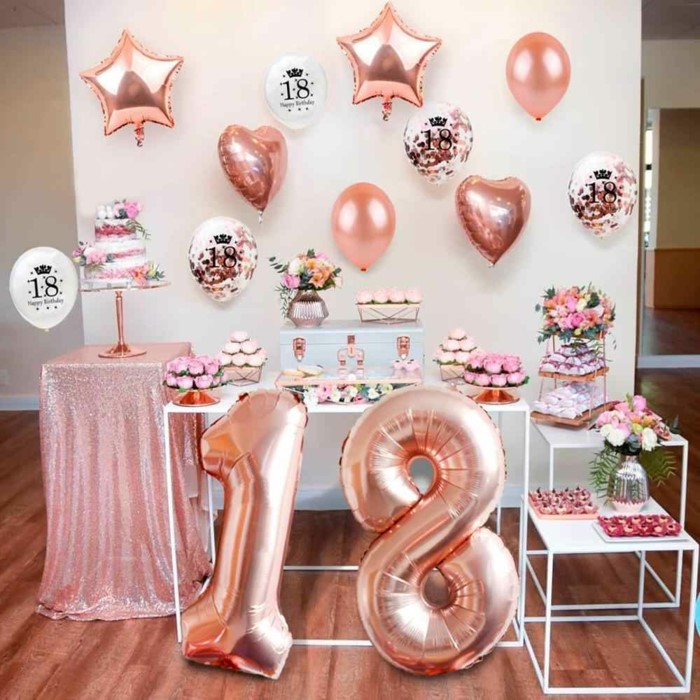 Decoration for 18th birthday party