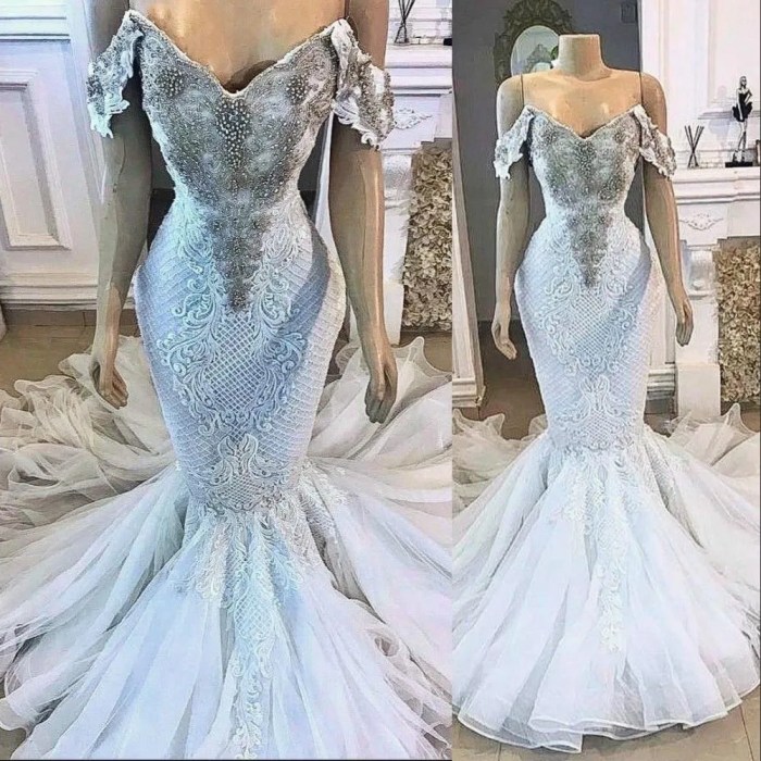 Short mermaid wedding dresses