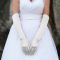 Satin Wedding Dress with Gloves A Timeless Elegance