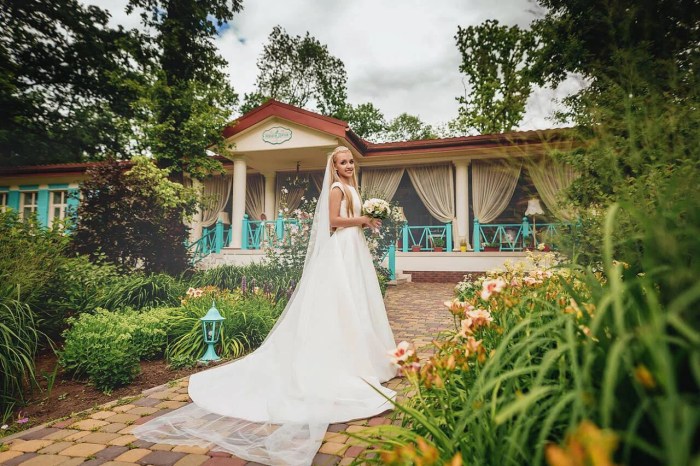 Satin open back wedding dress