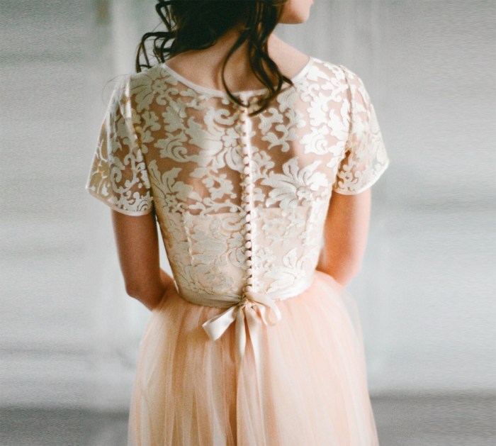 Short gold wedding dresses