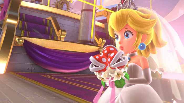 Princess peach wedding dress cosplay